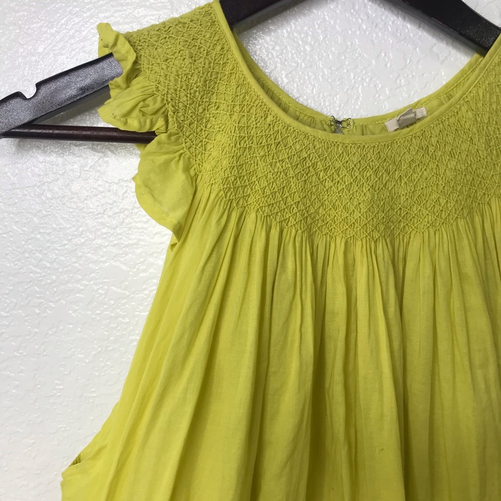 🌵 J. Crew Neon Yellow A-Line Dress